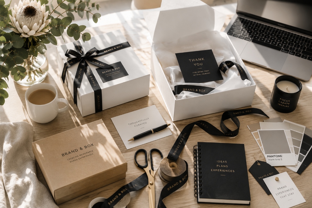 Curated Gifting Desk Setup
